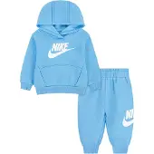 Nike Kids Träningsoverall 'CLUB FLEECE' ljusblå / vit