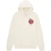 Les deux Sweatshirt 'Orchard' beige / ljusbeige / mörkgrön / körsbärsröd