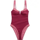 Next Shapingbaddräkt magenta / gammalrosa