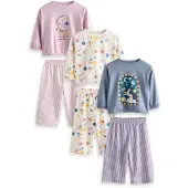 Next Pyjamas ljusbeige / basalgrå / orange / rosé