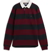 Tommy Hilfiger Rugbypiké Burgundy Navy Blå Mörkblå Bourgogne Röd torlek