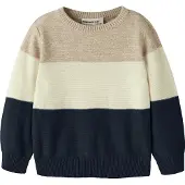 Name it Tröja 'NMMVOHAN' kräm / kitt / mörkblå