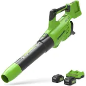 Greenworks Batteridriven lövblås BL48L420-01; 48 V; 2x4,0 Ah batt.