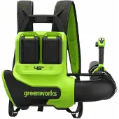 Greenworks Batteridriven lövblås BL48020A2; 48 V; 2x8,0 Ah batt.