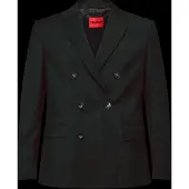 HUGO Extra-slim-fit blazer in checked virgin wool