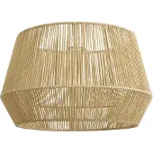 QAZQA Japandi lampskärm med beige pappersrep 50/50/30 - Bullet