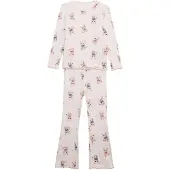 Lindex Pyjamas 'Kittens' rosa / vit