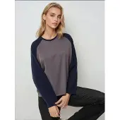 Hiccups for Kids Crew Neck Raglan Långärmad Våfflatopp