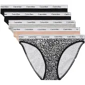 Calvin Klein 5 Pack Low Rise Bikini Briefs Icon Logo