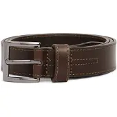 Tommy Hilfiger Topstitch Square Buckle Leather Belt