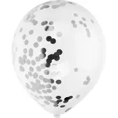 Barlife Ballonger Med Silverkonfetti - 8-pack