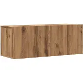 vidaXL Väggmonterad tv-skåp artisan ek 80x30x30 cm konstruerat trä