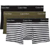 Calvin Klein 3 Pack Low Rise Trunks Icon Cotton Stretch