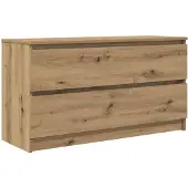 vidaXL TV-bänk hantverksmässig ek 100x35x54 cm konstruerat trä