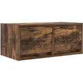vidaXL TV-bänk rökt ek 60x31x25,5 cm konstruerat trä