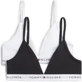 Tommy Hilfiger 2 Pack Signature Logo Triangle Bras