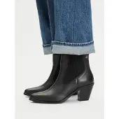 Tommy Hilfiger Leather Western Chelsea Boots