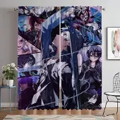 Yiran Furniture CSMY sword art online 11.30 Gardin fönstergardin W60xH90cmx2pcs-CL