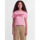 Jack & Jones Kids T-shirt 'JXMerle' rosa / mörkröd
