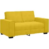 vidaXL 2-sitssoffa gul 160x78x84 cm sammet