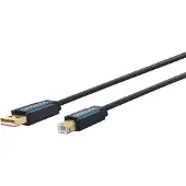 ClickTronic Adapterkabel från USB-A till USB-B 2.0 Premiumkabel | USB
