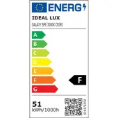 Ideal Lux Design pendellampa Galaxy, Vardagsrum / matsal, Syntetmaterial, Design, Pendellampa