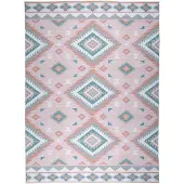 FRAAI Bohemisk utomhusmatta | Vedra Aztec rosa hos Volero | 120x170cm | Rosa | Rektangel | Utomhusmattor