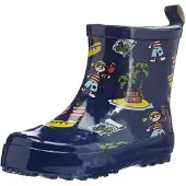Playshoes Gummistövel mörkblå / brun / gul / röd