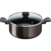 Tefal Easy Cook & Clean holländsk ugn 24 cm + glaslock, icke-induktion, non-stick beläggning, tillverkad i Frankrike B5544602