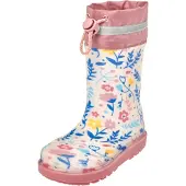Playshoes Gummistövel ecru / blå / curry / gammalrosa