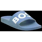 BOSS för män. 50536835 Tofflor Aryeh blå (44), Karta, Ingen, Strandkläder, Turkos