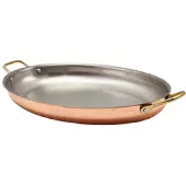 Genware Kopparpläterad Ovalt Fat 37,5 x 26 Cm