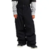 Quiksilver - Skidbyxor barn - Snow Down Cargo Youth Pant Black för Unisex - Barnstorlek 8 år - Svart