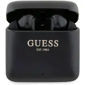GUESS Bluetooth-hörlurar GUTWSSU20ALEGK TWS + dockningsstation svart/svart Tryckt logotyp