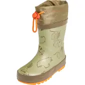 Playshoes Gummistövel khaki / oliv / ljusorange