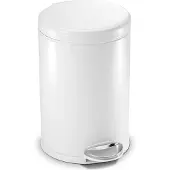 Simplehuman Pedalhink Vit Stål 4.5L