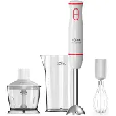 Solac BA5614, Stavmixer, Iskrossning, 1000 W, Röd, Transparent, Vit