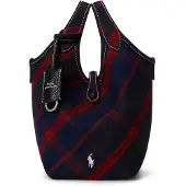 Ralph Lauren Handväska marinblå / röd / mörkröd / svart