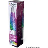 Party Funlight glitterlampa med LED – 34 cm USB