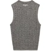 GUESS Broderad topp 'CECILIA' grå / silver