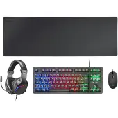 Mars Gaming Mcp-rgb3 Spelset Mus Tangentbord Headset Musmatta