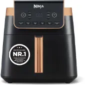 Ninja AF180EU, Varmluftsfritös, 6,2 l, 40 ° C, 240 ° C, Single, Svart