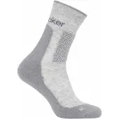 Icebreaker - Vandringskläder - M Merino Hike+ Medium Crew Blizzard Heather Alloy för UnisexUll - Storlek 42-44 - Grå