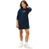 PVH Kortklänningar TOMMY PUFF FLOWER HWK DRESS LS flickor - Marin - 4 år