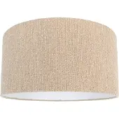 QAZQA Tyglampskärm beige med bouclétyg 50/50/25