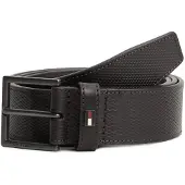 Tommy Hilfiger Leather Tonal Square Buckle Textured Belt