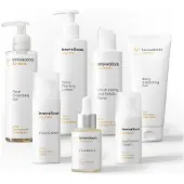 InnovaGoods Kosmetikasett - - Ansikts- och Kroppsrutin - Veganskt - Naturliga ingredienser - 7 produkter vit