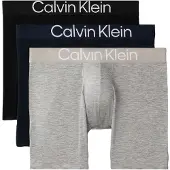 Calvin Klein 3 Pack Boxer Briefs Ultra Soft Cotton Lyocell
