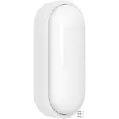 MEGATRON Vägglampa utomhus Zella Neo XL, dimbar, Vitt / opal, Hall, Syntetmaterial, Utomhusvägglampa