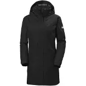 Helly Hansen Aden Long Insulated Regnkappa, Dam, Svart